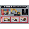 SEMBO 712051 CÔNG NGHIỆP NẶNG SANY MÁY XÚC NHỎ bộ đồ chơi xếp lắp ráp ghép mô hình City MINI EXCAVATOR Thành Phố 233 khối