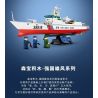 SEMBO 208038 MỘT QUỐC GIA HÙNG MẠNH TÀU CẢNH SÁT BIỂN TYPE 818 BLUE SEA GUARDIAN bộ đồ chơi xếp lắp ráp ghép mô hình Military Army Quân Sự Bộ Đội 691 khối