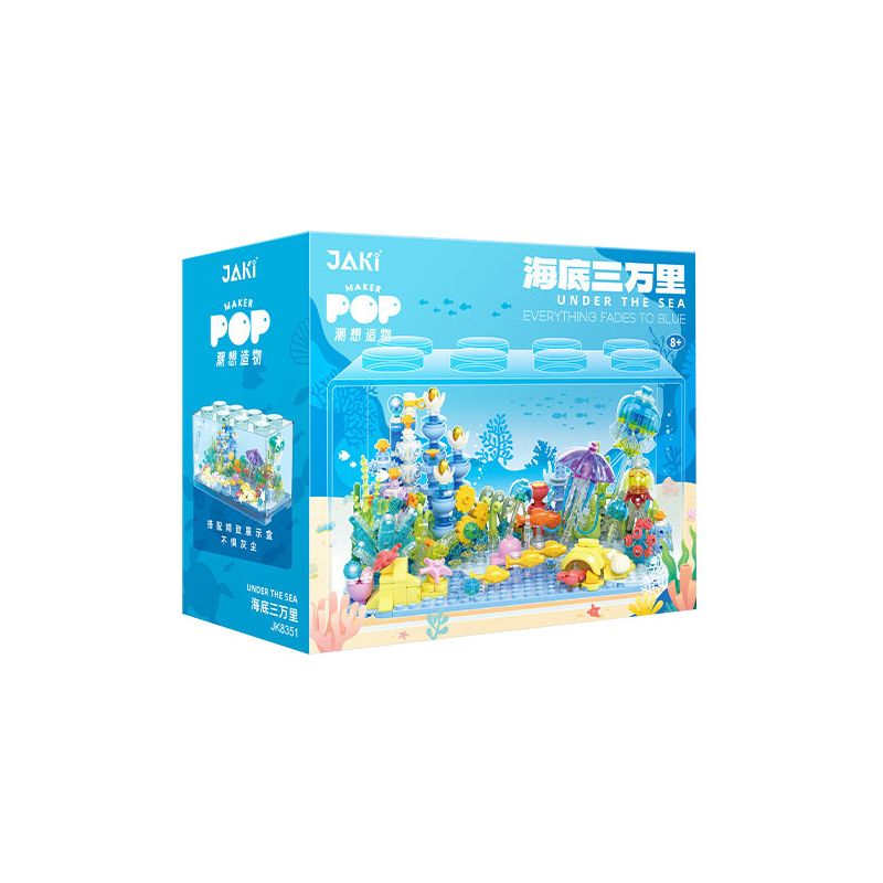 JAKI JK8351 8351 BA VẠN DẶM DƯỚI ĐÁY BIỂN bộ đồ chơi xếp lắp ráp ghép mô hình