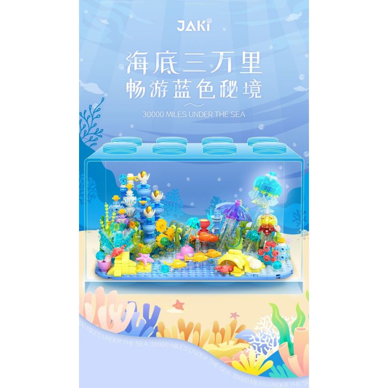 JAKI JK8351 8351 BA VẠN DẶM DƯỚI ĐÁY BIỂN bộ đồ chơi xếp lắp ráp ghép mô hình