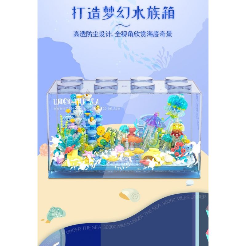 JAKI JK8351 8351 BA VẠN DẶM DƯỚI ĐÁY BIỂN bộ đồ chơi xếp lắp ráp ghép mô hình