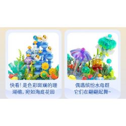 JAKI JK8351 8351 BA VẠN DẶM DƯỚI ĐÁY BIỂN bộ đồ chơi xếp lắp ráp ghép mô hình