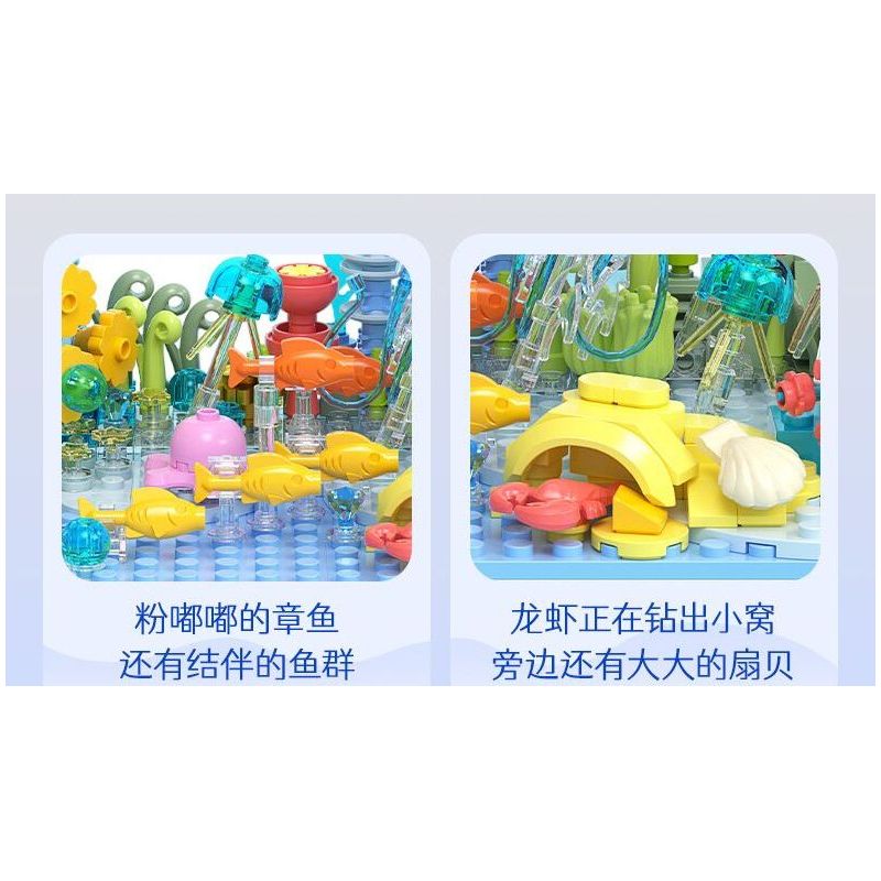 JAKI JK8351 8351 BA VẠN DẶM DƯỚI ĐÁY BIỂN bộ đồ chơi xếp lắp ráp ghép mô hình