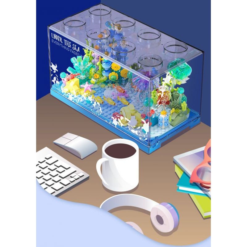 JAKI JK8351 8351 BA VẠN DẶM DƯỚI ĐÁY BIỂN bộ đồ chơi xếp lắp ráp ghép mô hình