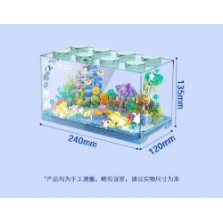 JAKI JK8351 8351 BA VẠN DẶM DƯỚI ĐÁY BIỂN bộ đồ chơi xếp lắp ráp ghép mô hình