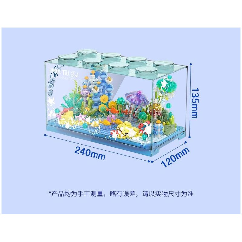 JAKI JK8351 8351 BA VẠN DẶM DƯỚI ĐÁY BIỂN bộ đồ chơi xếp lắp ráp ghép mô hình