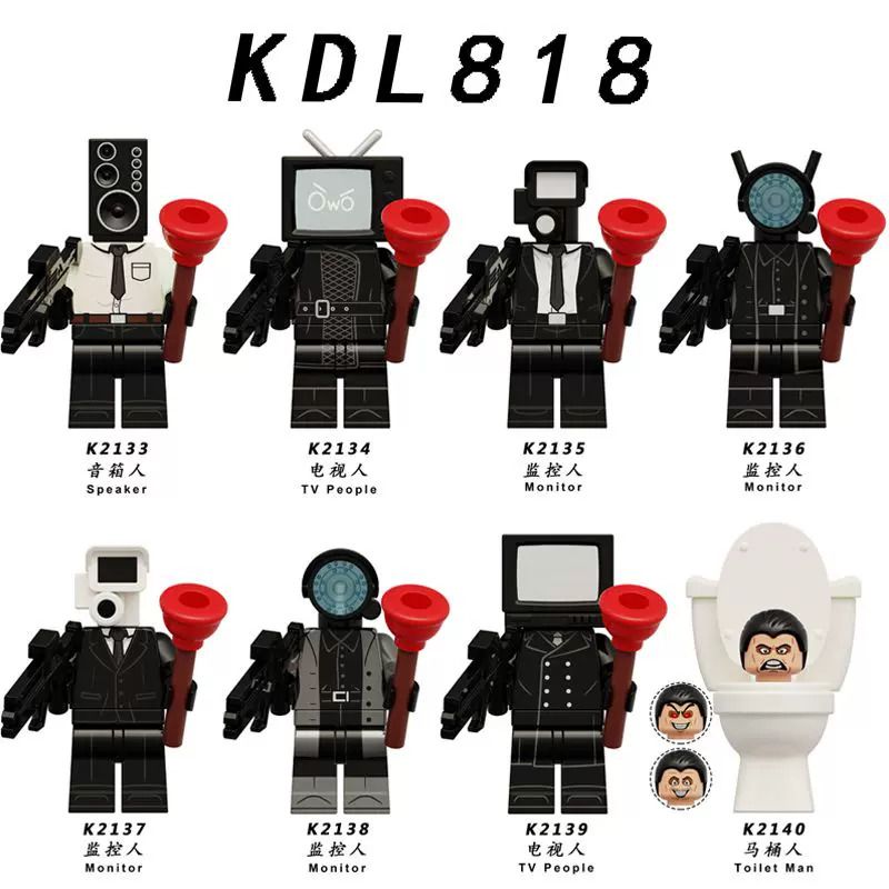 KDL 818 K2133 2133 K2134 2134 K2135 2135 K2136 2136 K2137 2137 K2138 2138 K2139 2139 K2140 2140 non Lego NGƯỜI VỆ SINH 8 LOẠI bộ đồ chơi xếp lắp ráp ghép mô hình Movie & Game Phim Và Trò Chơi