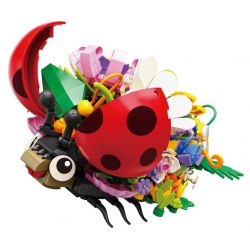 Bozhi 81118 NGÔN NGỮ HOA BỌ RÙA BẢY SAO bộ đồ chơi xếp lắp ráp ghép mô hình FLORAL 470 khối