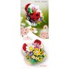 Bozhi 81118 NGÔN NGỮ HOA BỌ RÙA BẢY SAO bộ đồ chơi xếp lắp ráp ghép mô hình FLORAL 470 khối