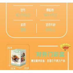 Bozhi 81121 NGÔN NGỮ CỦA CÁC LOÀI HOA ĐOM ĐÓM PHÁT SÁNG bộ đồ chơi xếp lắp ráp ghép mô hình FLORAL 944 khối