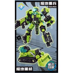 Kazi KY8107 8107 8 LOẠI CƠ CHẾ BIẾN ĐỔI ĐỘ KÉP bộ đồ chơi xếp lắp ráp ghép mô hình DEFORMATION 1204 khối