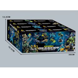 Kazi KY8107 8107 8 LOẠI CƠ CHẾ BIẾN ĐỔI ĐỘ KÉP bộ đồ chơi xếp lắp ráp ghép mô hình DEFORMATION 1204 khối