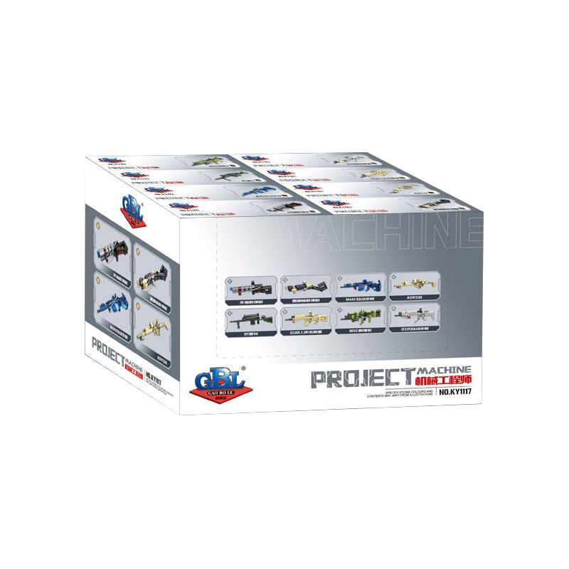 GBL KY1117 1117 KỸ SƯ CƠ KHÍ MẪU SÚNG TRƯỜNG 8 bộ đồ chơi xếp lắp ráp ghép mô hình Military Army Quân Sự Bộ Đội 398 khối