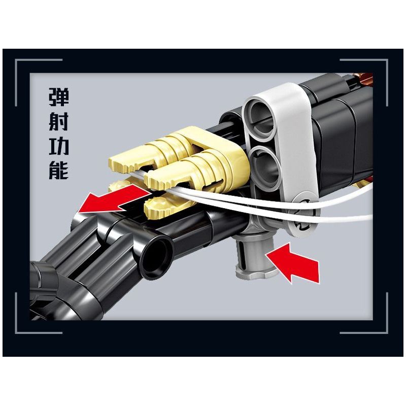 GBL KY1117 1117 KỸ SƯ CƠ KHÍ MẪU SÚNG TRƯỜNG 8 bộ đồ chơi xếp lắp ráp ghép mô hình Military Army Quân Sự Bộ Đội 398 khối