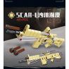 GBL KY1117 1117 KỸ SƯ CƠ KHÍ MẪU SÚNG TRƯỜNG 8 bộ đồ chơi xếp lắp ráp ghép mô hình Military Army Quân Sự Bộ Đội 398 khối