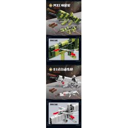 GBL KY1117 1117 KỸ SƯ CƠ KHÍ MẪU SÚNG TRƯỜNG 8 bộ đồ chơi xếp lắp ráp ghép mô hình Military Army Quân Sự Bộ Đội 398 khối