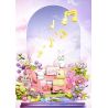 SEMBO 611096 HOA NHAN ÂM NHẠC bộ đồ chơi xếp lắp ráp ghép mô hình Creator Sáng Tạo 711 khối