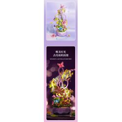 SEMBO 611096 HOA NHAN ÂM NHẠC bộ đồ chơi xếp lắp ráp ghép mô hình Creator Sáng Tạo 711 khối