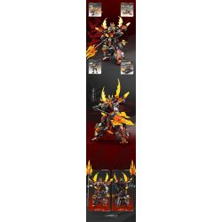 SEMBO 103364 103365 103366 103367 MECHA THÉP LAVA THẦN CHIẾN TRANH LỮ BỐ bộ đồ chơi xếp lắp ráp ghép mô hình MECHA OF STEEL 861 khối