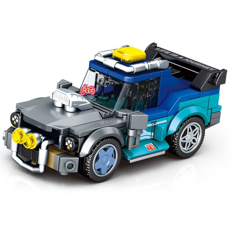 SEMBO 714323 non Lego HẠM ĐỘI MÁT MẺ NGỰA HOANG bộ đồ chơi xếp lắp ráp ghép mô hình Speed Champions Racing Cars Đua Xe Công Thức 236 khối
