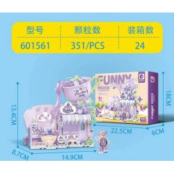 SEMBO 601561 CỬA HÀNG NƯỚC GIẢI KHÁT RICH TO LIUYOU bộ đồ chơi xếp lắp ráp ghép mô hình FUNNY JUICE 351 khối