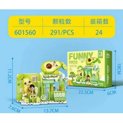 SEMBO 601562 BẠN CÓ THÍCH CỬA HÀNG BÁNH PUDDING KHÔNG? bộ đồ chơi xếp lắp ráp ghép mô hình FUNNY JUICE 310 khối