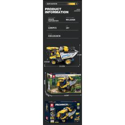 REOBRIX 22026 MÁY GẶT NHO bộ đồ chơi xếp lắp ráp ghép mô hình Technic GRAPE HARVESTER Kỹ Thuật Công Nghệ Cao Mô Hình Phương Tiện 2206 khối