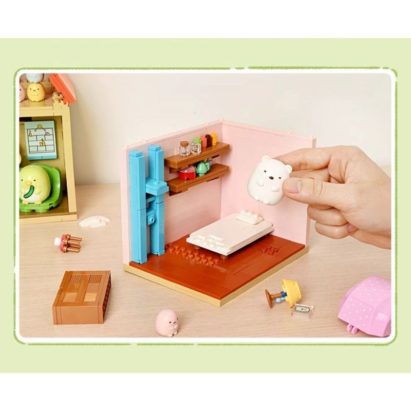 KEEPPLEY K21207 21207 CORNER FRIENDS CABIN CHIẾC GIƯỜNG ẤM ÁP CỦA GẤU TRẮNG bộ đồ chơi xếp lắp ráp ghép mô hình Movie & Game Phim Và Trò Chơi