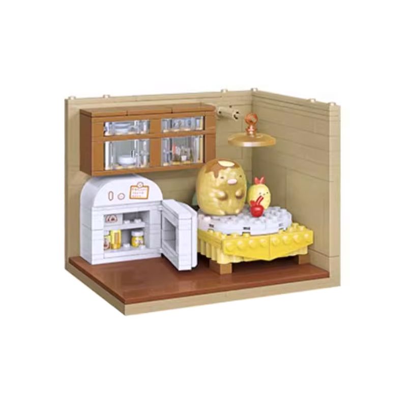 KEEPPLEY K21209 21209 CORNER FRIENDS CABIN CHUẨN BỊ BỮA ĂN CHO TONKATSU bộ đồ chơi xếp lắp ráp ghép mô hình Movie & Game Phim Và Trò Chơi