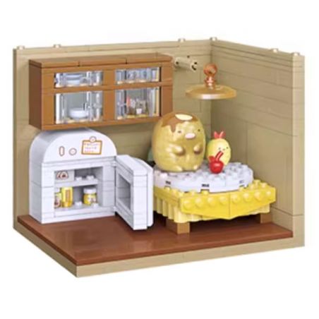 KEEPPLEY K21209 21209 CORNER FRIENDS CABIN CHUẨN BỊ BỮA ĂN CHO TONKATSU bộ đồ chơi xếp lắp ráp ghép mô hình Movie & Game Phim Và Trò Chơi