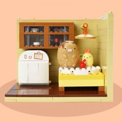 KEEPPLEY K21209 21209 CORNER FRIENDS CABIN CHUẨN BỊ BỮA ĂN CHO TONKATSU bộ đồ chơi xếp lắp ráp ghép mô hình Movie & Game Phim Và Trò Chơi