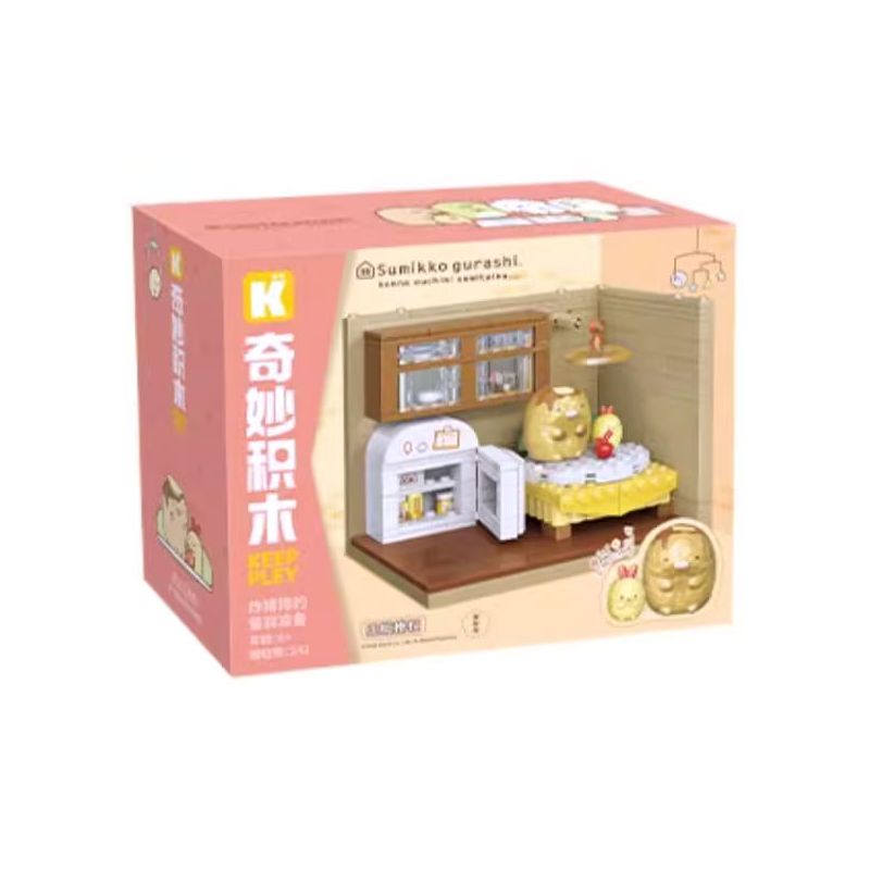 KEEPPLEY K21209 21209 CORNER FRIENDS CABIN CHUẨN BỊ BỮA ĂN CHO TONKATSU bộ đồ chơi xếp lắp ráp ghép mô hình Movie & Game Phim Và Trò Chơi