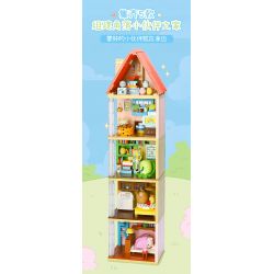KEEPPLEY K21210 21210 CORNER FRIENDS COTTAGE TỔ ẤM AN TOÀN CHO MÈO bộ đồ chơi xếp lắp ráp ghép mô hình Movie & Game Phim Và Trò Chơi