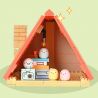 KEEPPLEY K21211 21211 CABIN Ở GÓC CỦA FRIENDS GÁC XÉP TRÒN MÀU HỒNG bộ đồ chơi xếp lắp ráp ghép mô hình Movie & Game Phim Và Trò Chơi