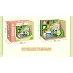 KEEPPLEY K21211 21211 CABIN Ở GÓC CỦA FRIENDS GÁC XÉP TRÒN MÀU HỒNG bộ đồ chơi xếp lắp ráp ghép mô hình Movie & Game Phim Và Trò Chơi