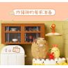KEEPPLEY K21211 21211 CABIN Ở GÓC CỦA FRIENDS GÁC XÉP TRÒN MÀU HỒNG bộ đồ chơi xếp lắp ráp ghép mô hình Movie & Game Phim Và Trò Chơi