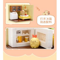 KEEPPLEY K21211 21211 CABIN Ở GÓC CỦA FRIENDS GÁC XÉP TRÒN MÀU HỒNG bộ đồ chơi xếp lắp ráp ghép mô hình Movie & Game Phim Và Trò Chơi