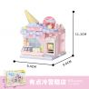 WEKKI 516614 CÓ MỘT CÔNG VIÊN SÁNG TẠO 3.0 QUÁN KEM LẠNH NHỎ bộ đồ chơi xếp lắp ráp ghép mô hình ICE CREAM STORE