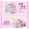 WEKKI 516614 CÓ MỘT CÔNG VIÊN SÁNG TẠO 3.0 QUÁN KEM LẠNH NHỎ bộ đồ chơi xếp lắp ráp ghép mô hình ICE CREAM STORE