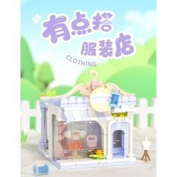 WEKKI 516616 CÓ CÔNG VIÊN SÁNG TẠO 3.0 HƠI GIỐNG CỬA HÀNG QUẦN ÁO bộ đồ chơi xếp lắp ráp ghép mô hình CLOTHING STORE