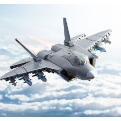 SEMBO 202244 MÁY BAY CHIẾN ĐẤU TRÊN TÀU SÂN J-35 bộ đồ chơi xếp lắp ráp ghép mô hình Military Army Quân Sự Bộ Đội 621 khối