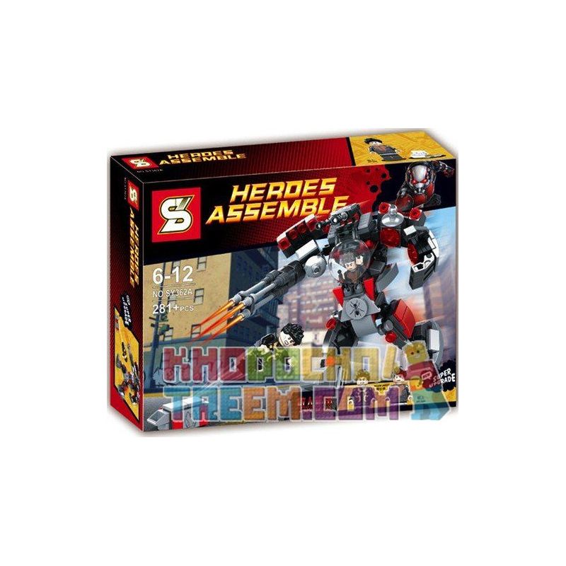 SHENG YUAN SY 362A+B SY362A+B 362A+B Xếp hình kiểu Lego SUPER HEROES Wolverine Wolverine gồm 2 hộp nhỏ 278 khối