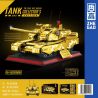 ZHEGAO GZ2008 2008 PHIÊN BẢN VÀNG TỐI THƯỢNG CỦA XE TĂNG 99A bộ đồ chơi xếp lắp ráp ghép mô hình Military Army Quân Sự Bộ Đội 1157 khối