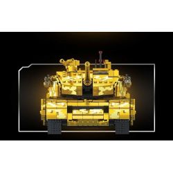 ZHEGAO GZ2008 2008 PHIÊN BẢN VÀNG TỐI THƯỢNG CỦA XE TĂNG 99A bộ đồ chơi xếp lắp ráp ghép mô hình Military Army Quân Sự Bộ Đội 1157 khối