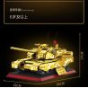 ZHEGAO GZ2008 2008 PHIÊN BẢN VÀNG TỐI THƯỢNG CỦA XE TĂNG 99A bộ đồ chơi xếp lắp ráp ghép mô hình Military Army Quân Sự Bộ Đội 1157 khối
