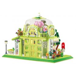 ZHEGAO 612002 VƯỜN BÁCH THẢO SUNSHINE bộ đồ chơi xếp lắp ráp ghép mô hình Creator SUNSHINE BOTANICAL GARDEN Sáng Tạo 1490 khối