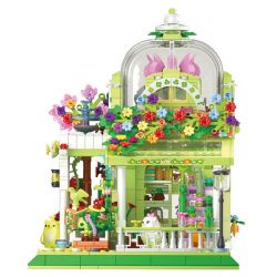 ZHEGAO 612002 VƯỜN BÁCH THẢO SUNSHINE bộ đồ chơi xếp lắp ráp ghép mô hình Creator SUNSHINE BOTANICAL GARDEN Sáng Tạo 1490 khối