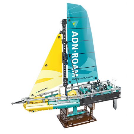 JIESTAR 58123 THUYỀN BUỒM ĐẠI DƯƠNG 65 bộ đồ chơi xếp lắp ráp ghép mô hình Technic OCEAN GOING TYPE 65 SAILBOAT Kỹ Thuật Công Nghệ Cao Mô Hình Phương Tiện 675 khối