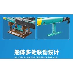 JIESTAR 58123 THUYỀN BUỒM ĐẠI DƯƠNG 65 bộ đồ chơi xếp lắp ráp ghép mô hình Technic OCEAN GOING TYPE 65 SAILBOAT Kỹ Thuật Công Nghệ Cao Mô Hình Phương Tiện 675 khối