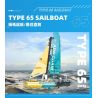 JIESTAR 58123 THUYỀN BUỒM ĐẠI DƯƠNG 65 bộ đồ chơi xếp lắp ráp ghép mô hình Technic OCEAN GOING TYPE 65 SAILBOAT Kỹ Thuật Công Nghệ Cao Mô Hình Phương Tiện 675 khối